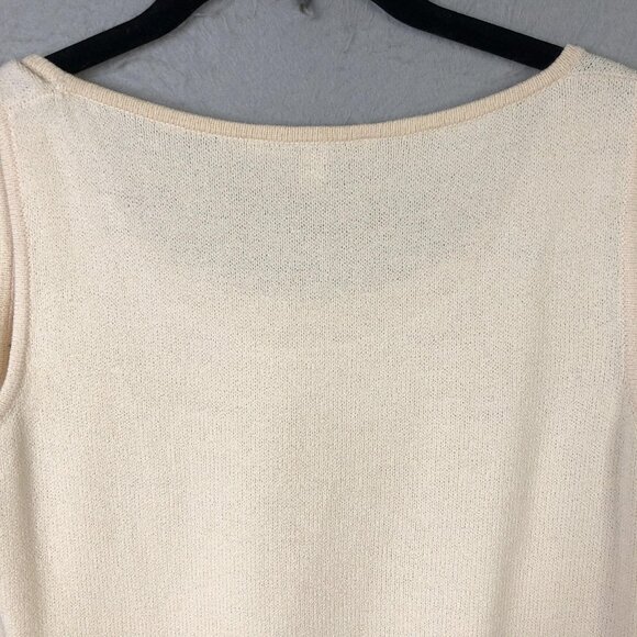 St John Tank Top Womens Petite Knit Sleeveless Classic Minimalist Dry Clean Only - Picture 11 of 16